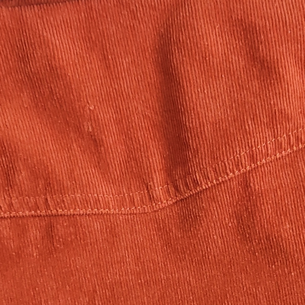 GB Girls Corduroy Jacket Size Small Orange White Sherpa - Picture 7 of 7